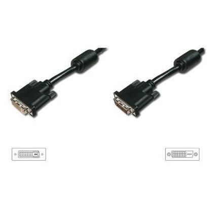 Asm assmann dvi-d duallink extension cable dvi-d (24+1) m /dvi-d (24+1) f 2m black