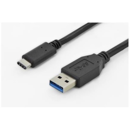 Asm assmann usb 3.0 superspeed connection cable usb a m(plug)/usb c m(plug) 1,8m bla