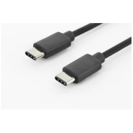 Asm assmann usb 3.0 superspeed connection cable usb c m(plug)/usb c m(plug) 1,8m bla