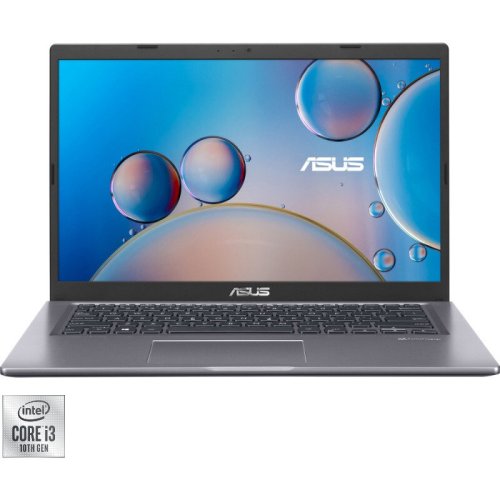 Asus laptop asus 14'' x415fa, fhd, procesor intel® core™ i3-10110u (4m cache, up to 4.10 ghz), 4gb ddr4, 256gb ssd, gma uhd, no os, slate grey