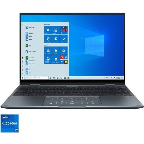 Asus laptop asus zenbook flip 14 oled up5401ea-kn110x procesor intel® core i5-1135g7 14inch 2.8k touch, 8gb, 512gb ssd, intel® iris® xe graphics, win 11 pro, gri