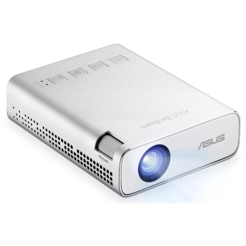 Asus videoproiector portabil asus zenbeam e1r, wvga (854x480), hdmi, 200 lumeni, difuzor 2w, argintiu