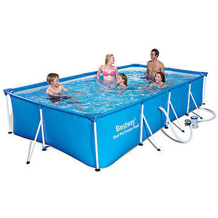 Bestway piscina cu cadru metalic si filtru 400 x 211 x 81 cm