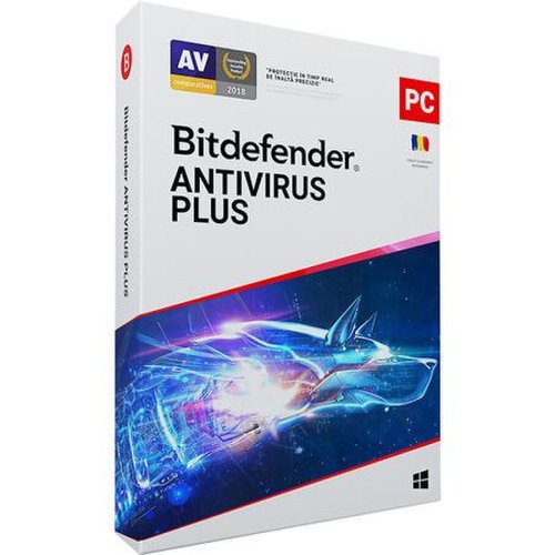 Bitdefender bitdefender antivirus plus 2021, 10 dispozitive, 1 an - licenta electronica