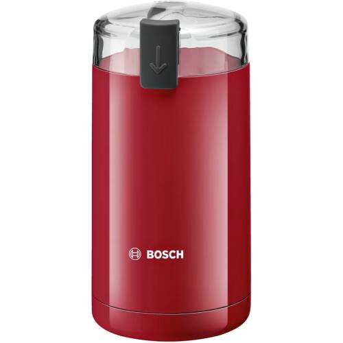 Bosch rasnita de cafea bosch tsm6a014r, 180 w, 75 g, cutit otel inoxidabil, rosu