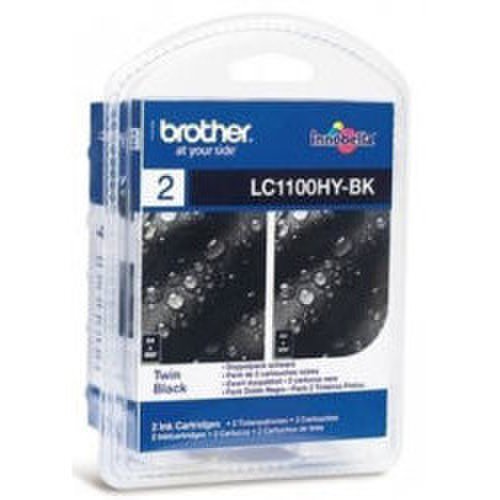 Brother cerneala brother lc1100hybk neagra| 2buc|900pgs x2 | dcp395cn/dcp585cw/dcp6690cw