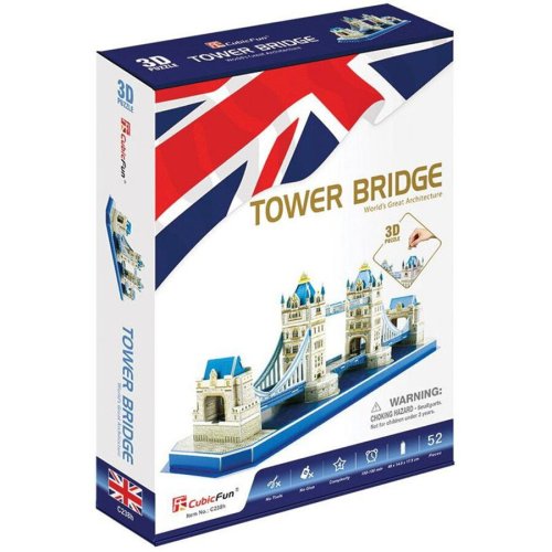 Cubic fun puzzle 3d cubic fun - tower bridge, 52 piese