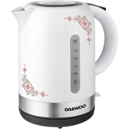 Daewoo fierbator daewoo dk2400tr, 2400 w, design traditional, 1.7 l, filtru detasabil, alb