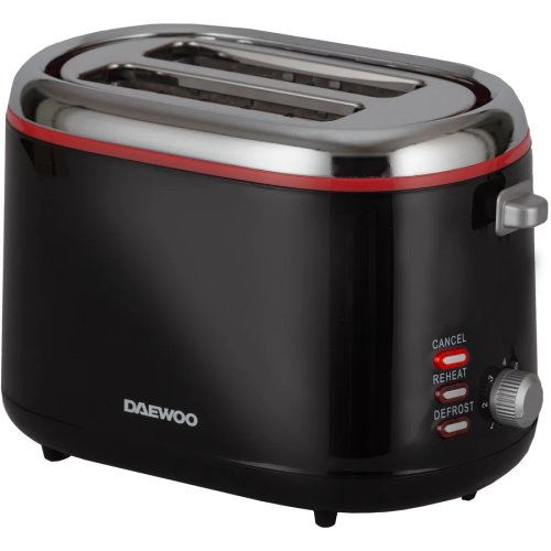 Daewoo prajitor de paine daewoo dbt70b, 900 w, functie reincalzire, functie decongelare, carcasa cool touch, negru