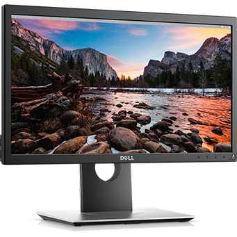 Dell monitor profesional led tn dell p2018h, 20, 1600x900, display port, negru