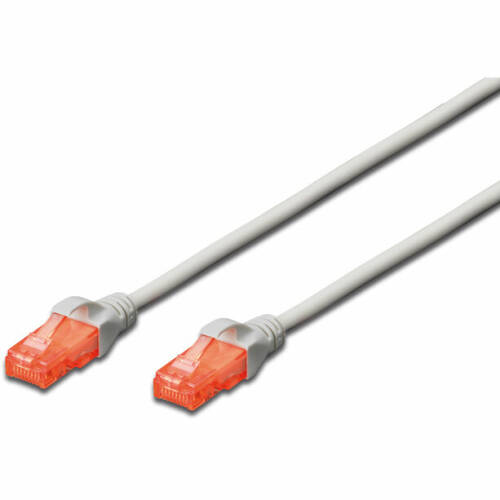 Digitus digitus premium cat 6 utp patch cable, length 0,5m, color grey lsoh