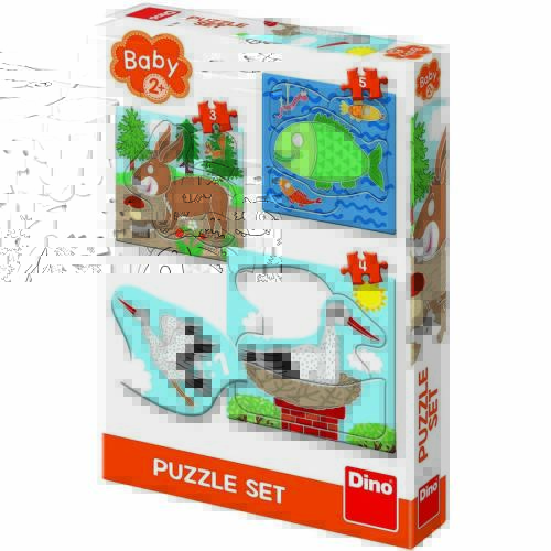 Dino toys baby puzzle - unde locuiesc animalele?
