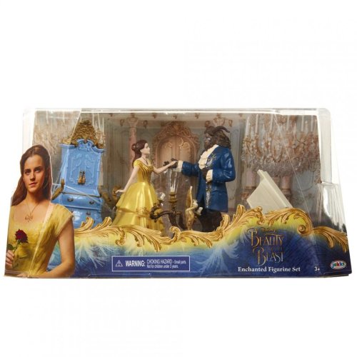Disney pachet set figurine - frumoasa si bestia - jk45535 + suport magnetic tellur mcm3 pentru ventilatie, plastic, negru