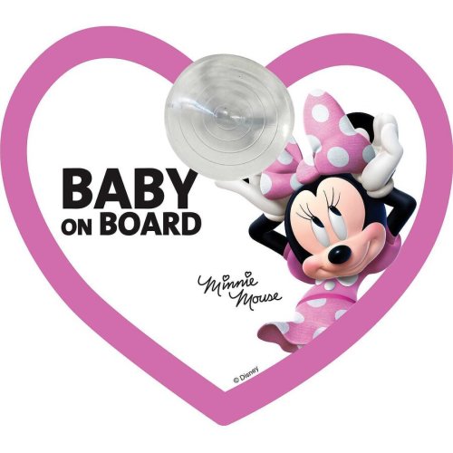 Disney semn de avertizare baby on board minnie disney cz10422