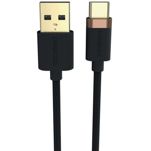 Duracell cablu de date duracell usb6061a, usb-a - usb type-c, 5v/3a, 1m, negru