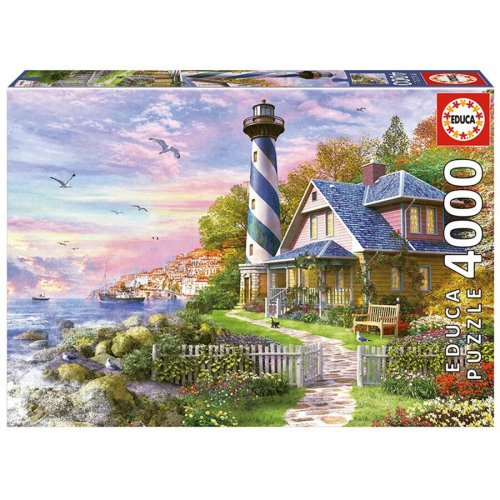 Educa puzzle educa - lighthouse at rock bay, 4000 piese