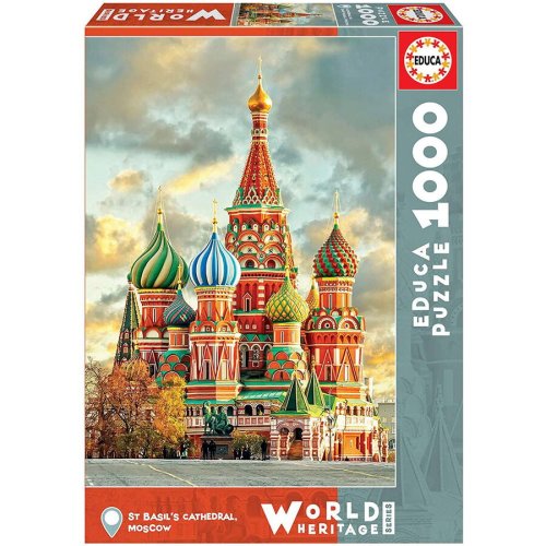 Educa puzzle educa - st basils cathedral, moscow , 1000 piese