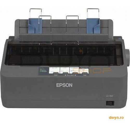 Epson epson lx-350, imprimanta matriceala, a4, 9 pins, 80 column, original + 4 copies, 347 cps hsd (10 cp