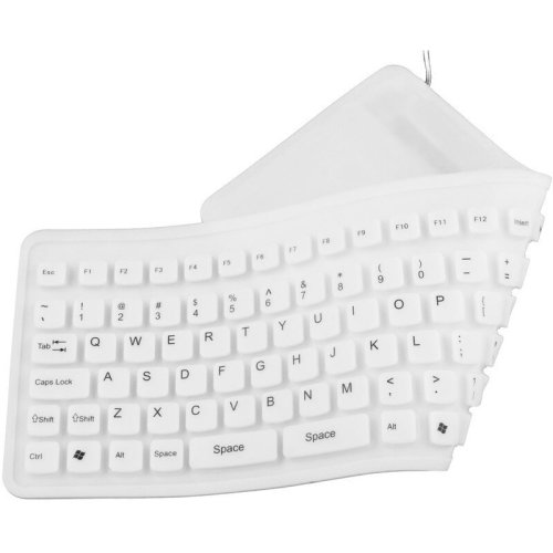 Esperanza tastatura esperanza din silicon, ek126w, usb, rezistenta la apa, alb
