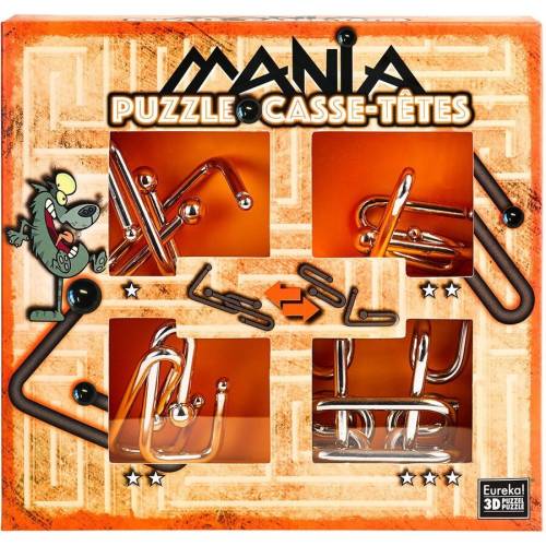 Eureka puzzle mania casse-ttes orange - 473201