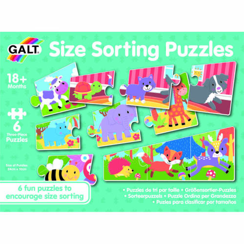Galt set 6 puzzle - animalute jucause (3 piese)