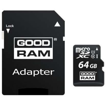 Goodram 64gb goodram microsd uhs-i + adapter cls.10 m1aa-0640r11