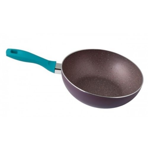 Heinner capricio, wok aluminiu 28 cm, non stick capricio, tigaie wok, acoperire teflon cu puncte de marmura