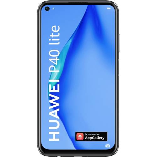 Huawei telefon mobil huawei p40 lite, dual sim, 128gb, 6gb ram, 4g, midnight black