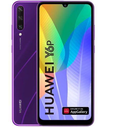 Huawei telefon mobil huawei y6p, dual sim, 64gb, 4g, phantom purple