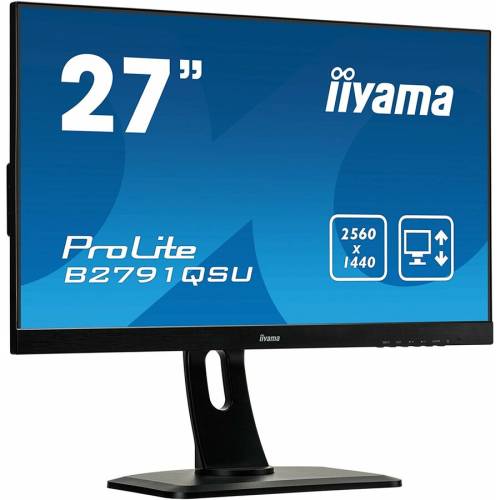 Iiyama monitor iiyama b2791qsu-b1 27 wqhd, d-sub/dvi/hdmi/dp, usbx2, speakers