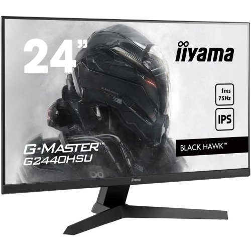 Iiyama monitor iiyama g-master g2440hsu-b1 24 ips, 1ms, 75hz, freesync, hdmi, displayport