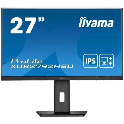 Iiyama monitor ips led iiyama prolite 27 xub2792hsu-b5, full hd (1920 x 1080), hdmi, displayport, pivot, boxe, negru