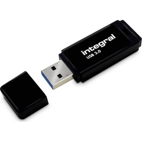 Integral ufd 64gb integral usb 3.0 black with removable cap
