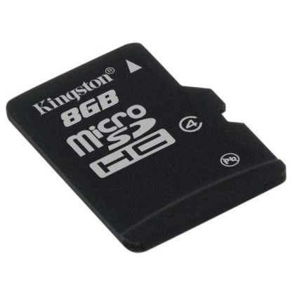 Kingston flash memory card micro sdhc 8gb speed class 4 no adapter