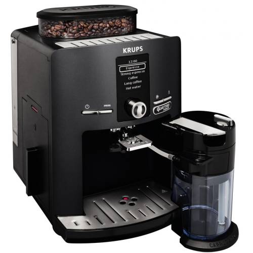 Krups espressor automat krups ea829u10 latt'espress one touch automatic, 1450w, negru