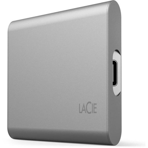 Lacie ssd extern lacie stks500400, 500gb, usb-c, portabil, argintiu