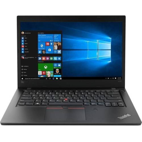 Laptop lenovo laptop lenovo 14 inch thinkpad l480, fhd ips, procesor intel® core™ i5-8250u (6m cache, up to 3.40 ghz), 8gb ddr4, 512gb ssd, gma uhd 620, win 10 pro, black