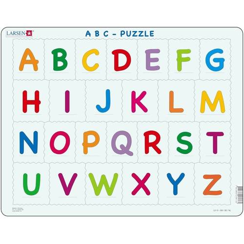 Larsen puzzle alfabetul limbii engleze, 26 piese larsen lrls13-gb