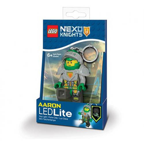 Lego® breloc cu lanterna lego nexo knights aaron (lgl-ke98)