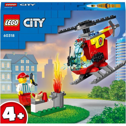 Lego® lego® city - elicopter de pompieri 60318, 53 piese