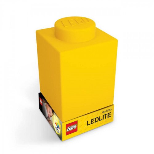 Lego® lego classic lampă veghe led din silicon 1x1 galben (lgl-lp42)