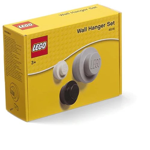 Lego® lego cuier de perete set design - alb, negru, gri (40161733)