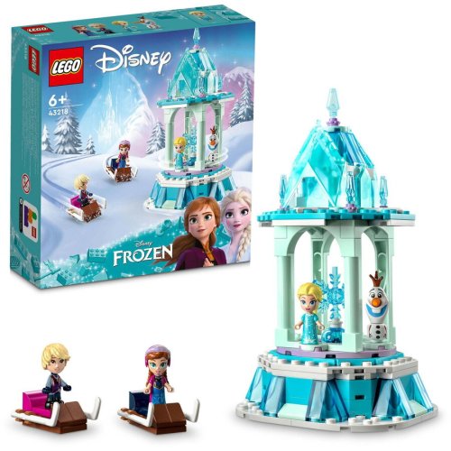 Lego® lego® disney princess - caruselul magic al annei si al elsei 43218, 175 piese