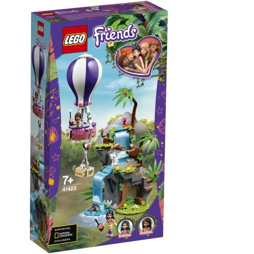 Lego® lego friends - salvarea tigrului din jungla cu balonul de aer cald 41423