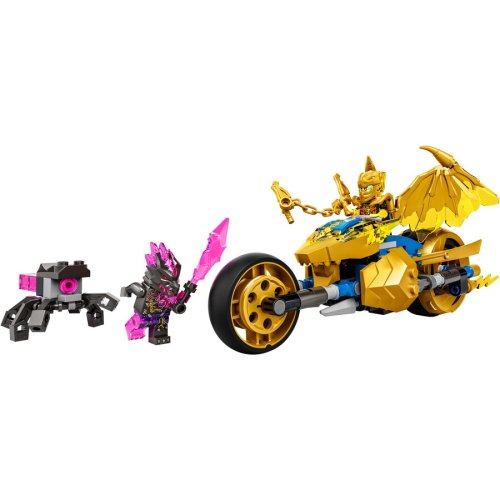 Lego® lego® ninjago - motocicleta-dragon aurie a lui jay 71768, 137 piese