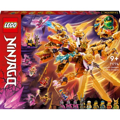 Lego® lego® ninjago® - ultra dragonul auriu al lui lloyd 71774, 989 piese
