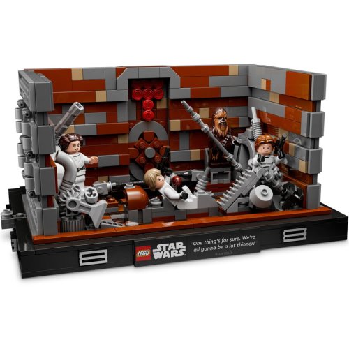 Lego® lego® star wars™ - diorama compactorului de gunoi de pe death star™ 75339, 802 piese