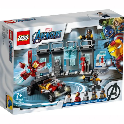 Lego® lego super heroes - arsenalul lui iron man 76167