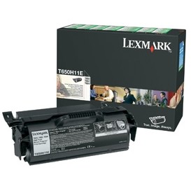 Lexmark lexmark t650h11e black toner