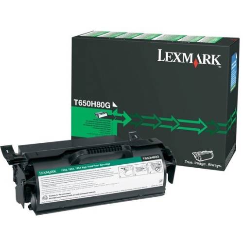 Lexmark lexmark t650h80g black toner